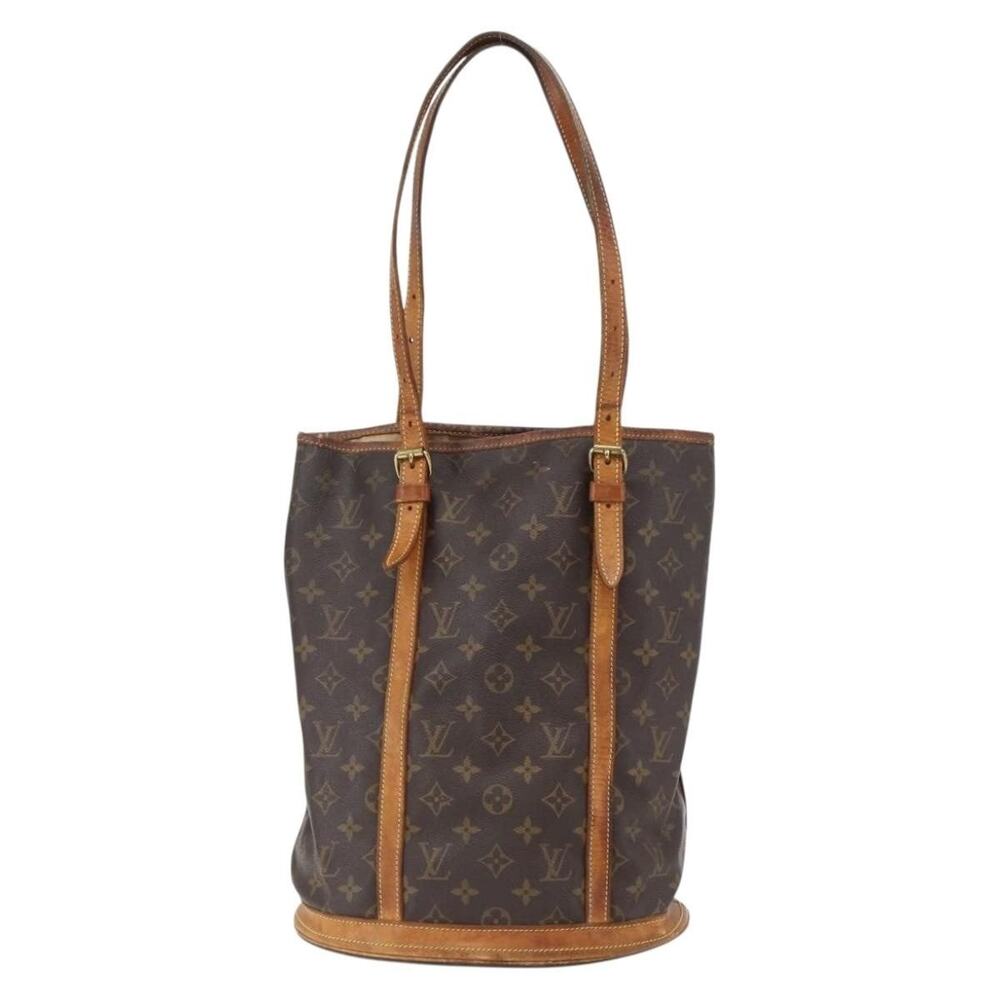 Louis Vuitton Monogram Bucket GM Shoulder Bag Brown